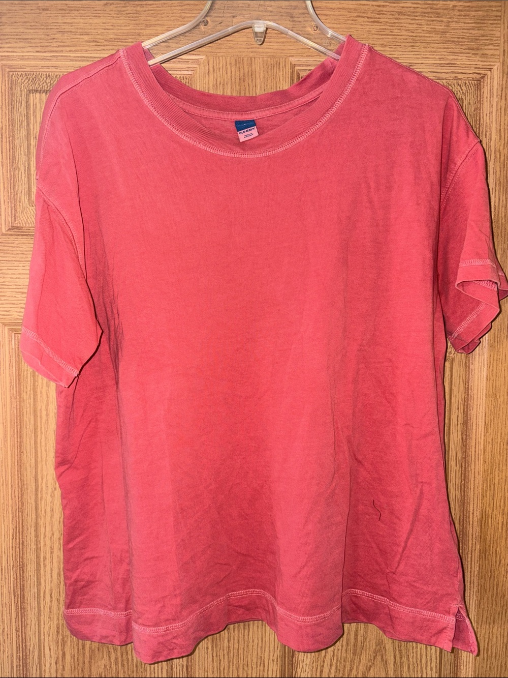 Old Navy Light Red Vintage Crewneck Short Sleeve Tee
